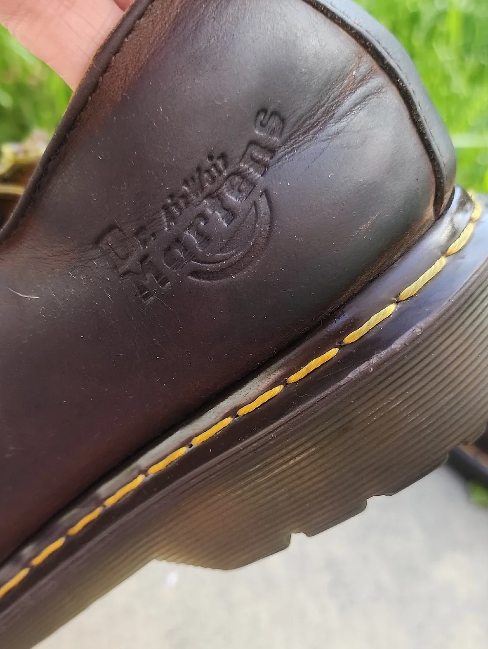 Dr. Martens Brown Leather 4-Eye Derby Oxfords - Picture 7 of 14
